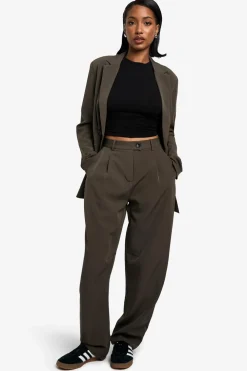 Pants^Nasty Gal Woven Tailored Barrel Leg Trouser |